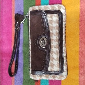 Vintage Crocheted Coach Wristlet